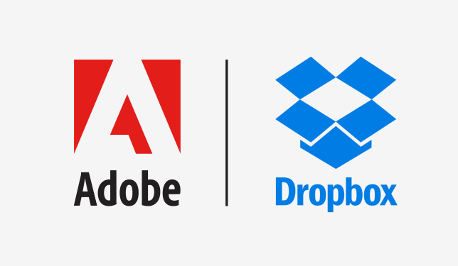 Adobe e dropbox loghi