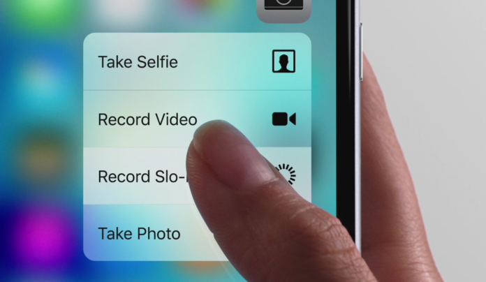 iPhone 6s 3d touch