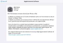 aggiornamento iOS 11.0.3