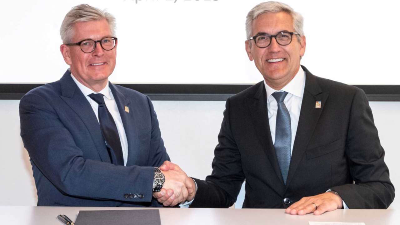 Börje Ekholm Presidente e CEO Ericsson e Ulrich Spiesshofer CEO ABB