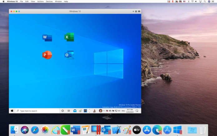 Win10 e Office su Catalina - Parallels Desktop 16 per Mac