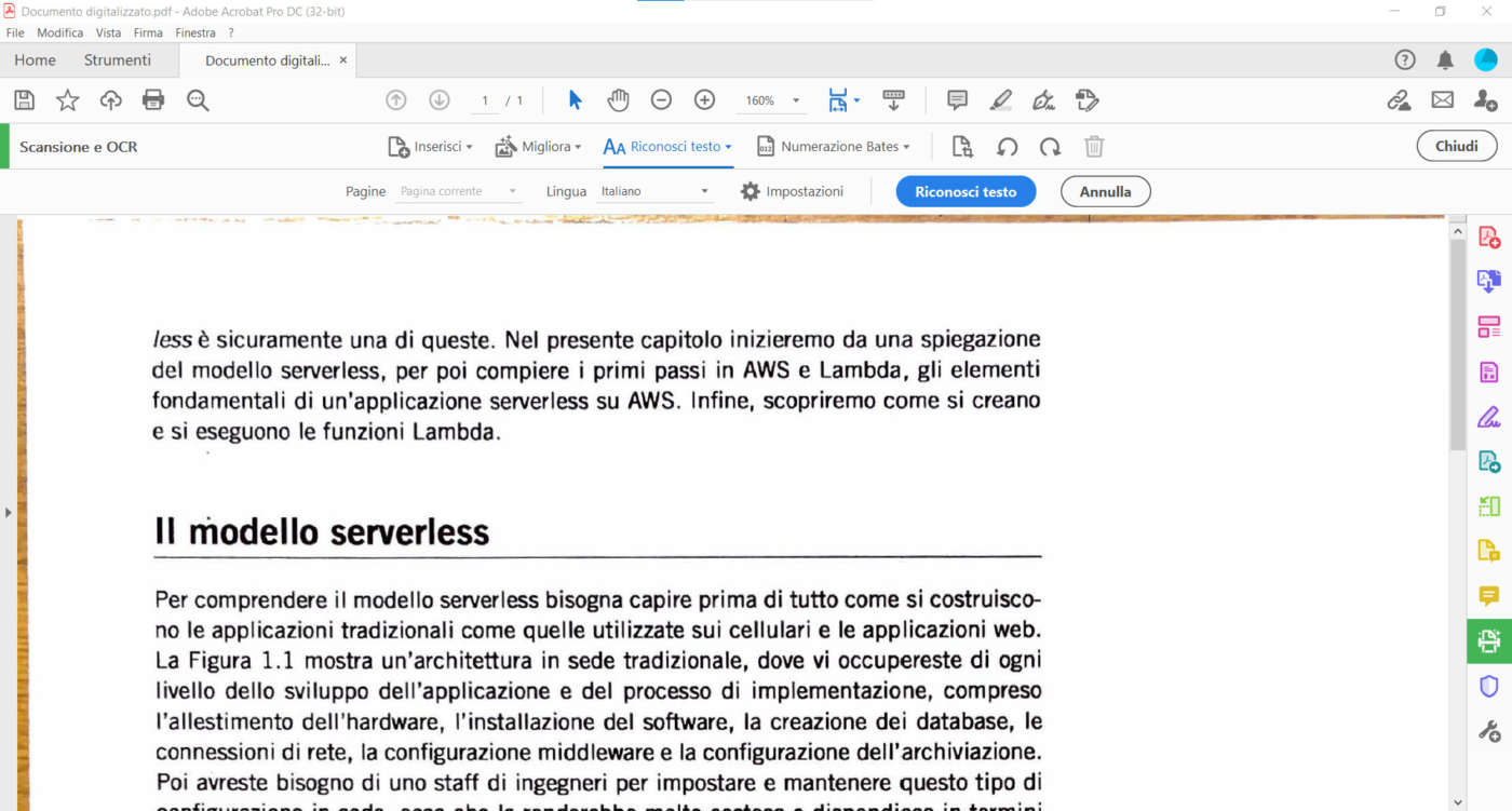 trasformare un documento cartaceo PDF e usarlo