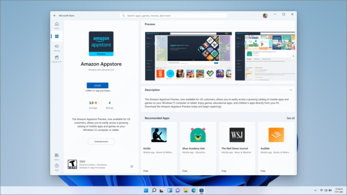 Windows Android Amazon Appstore