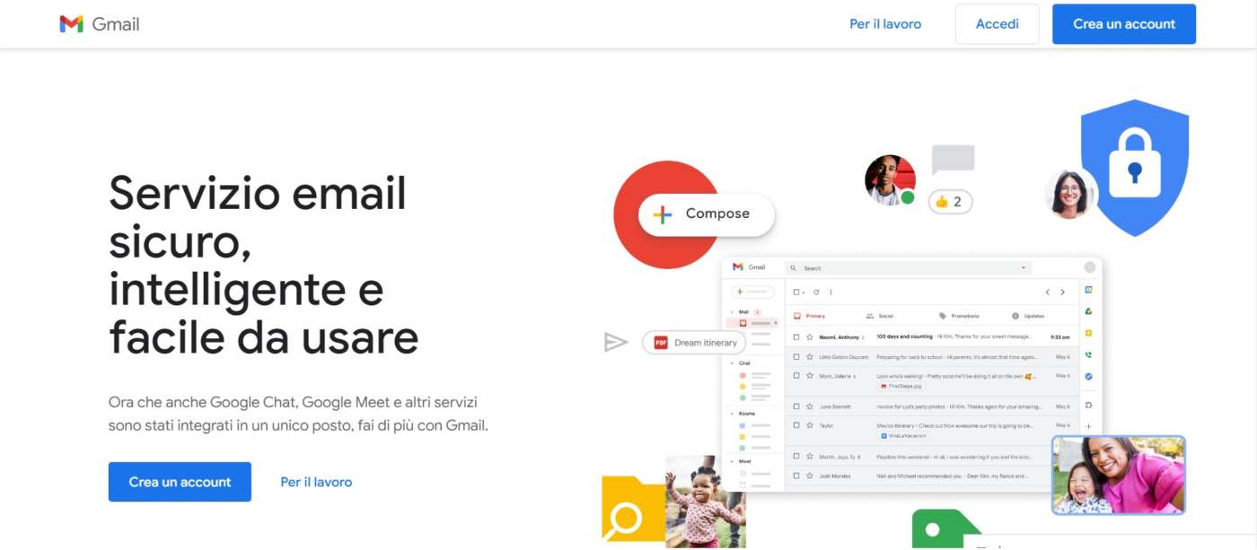 account email gratuito Gmail
