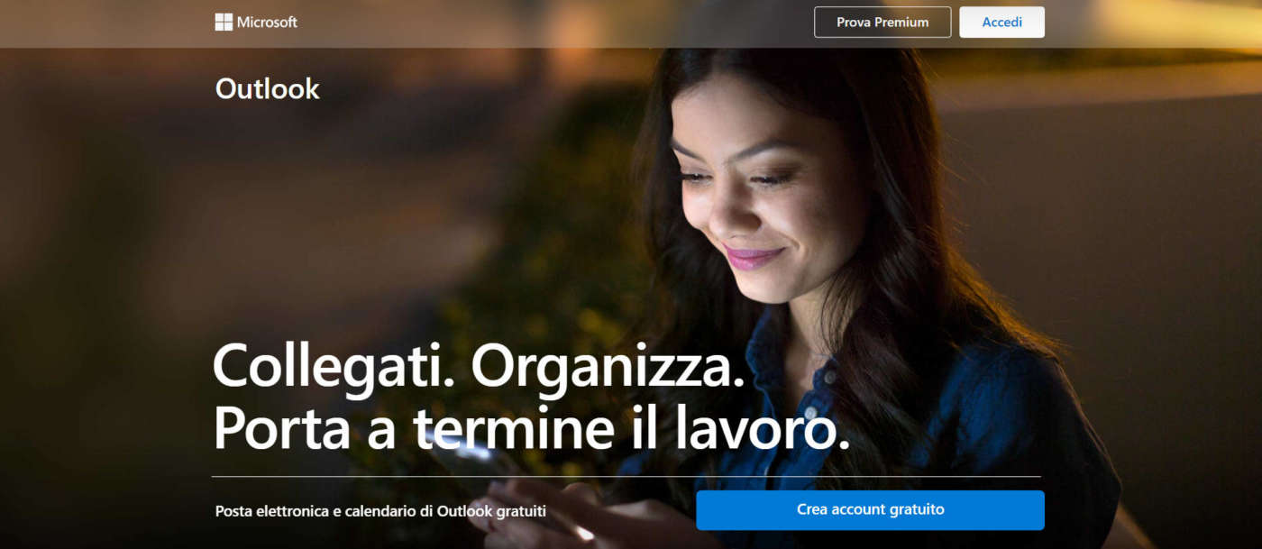 account email gratuito Microsoft Outlook