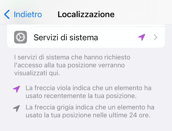iOS Localizzazione