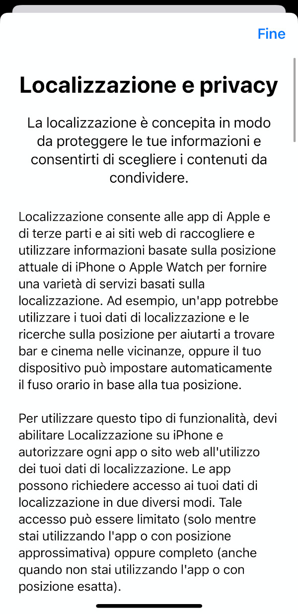iOS localizzazione