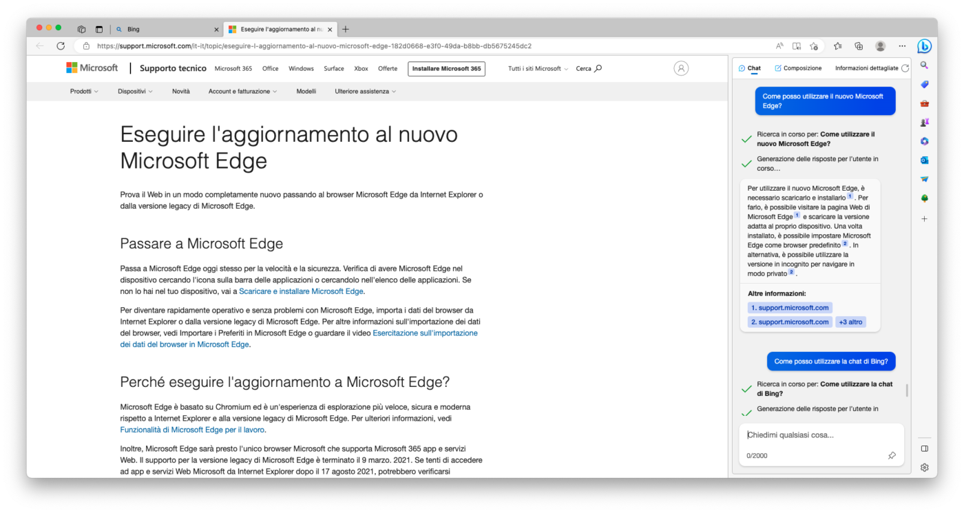 Bing AI Microsoft Edge