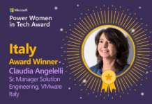 Microsoft Power Women in Tech Award Claudia Angelelli