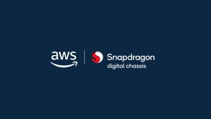 AWS and Snapdraong Digital Chassis logo lock up