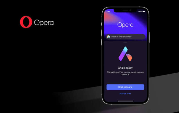 Opera AI browser iOS iPhone